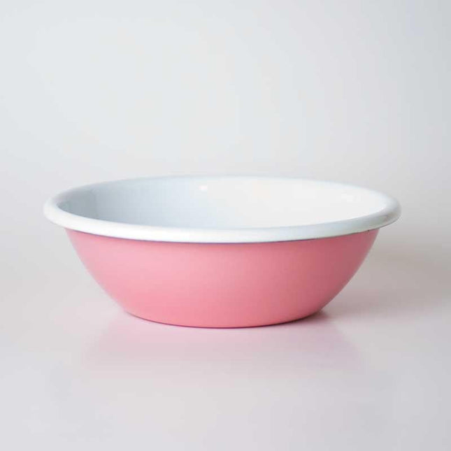 Enamel Salad Bowl Pink