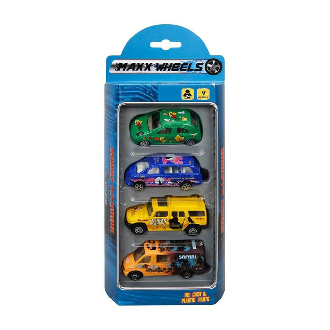 Street Machine 4-Piece Mini Vehicles