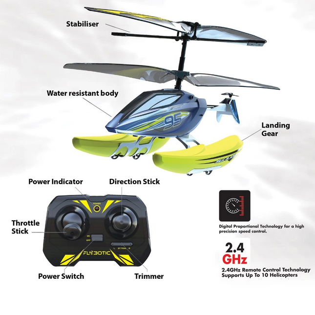 Silverlit Aqua Blaze Remote Control Helicopter 84795