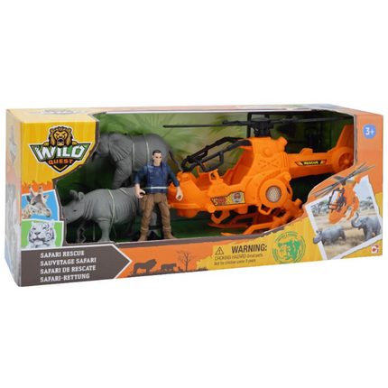 Wild Quest Safari Animal Rescue Playset