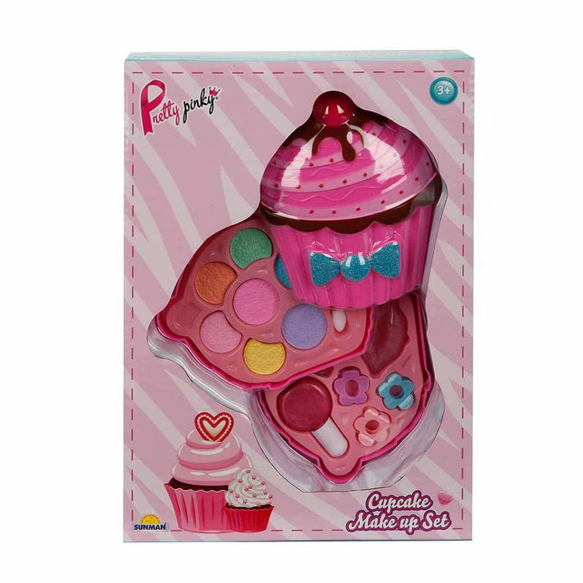 Cupcake Shaped 2-Layer Makeup Beauty Set