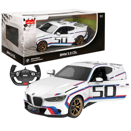 Rastar 1/14 F/F BMW 3.0 CSL 2.4GHZ Remote Control Car with Lights