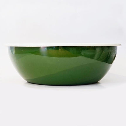 Enamel 32 cm Bowl Army Green