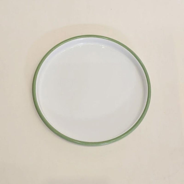 Enamel Pizza Tray No. 22 Nile Green
