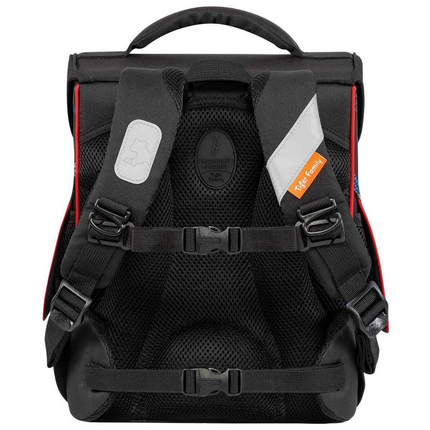 Space Patterned Black School Bag