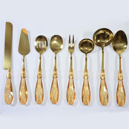 Diamond 8 Parça Amber Titanyum Servis Seti
