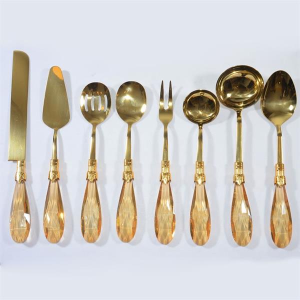 Diamond 8 Parça Amber Titanyum Servis Seti