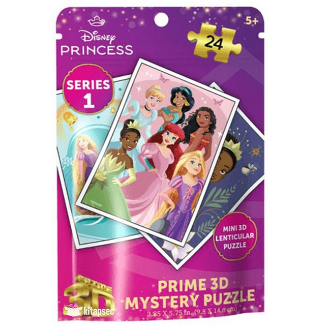 Disney Princess Seri 1 Prime 3D Mystery Puzzle 24 Parça