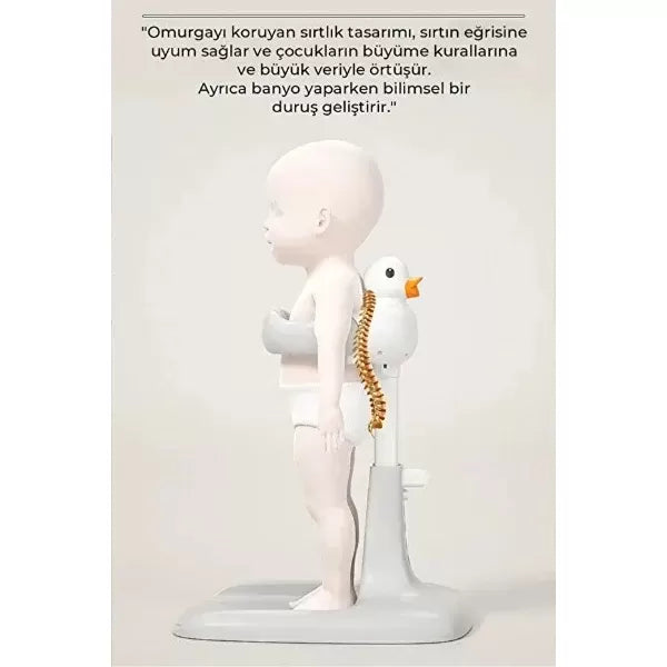 Ergonomik Ördekli Bebek Banyo Yıkama Yardımcısı
