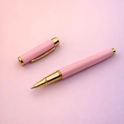 Premium Pembe Metal Roller Kalem