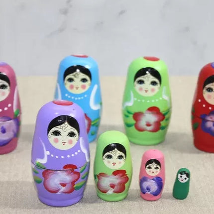 4'lü Ahşap Matruşka Seti