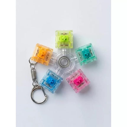 Mekanik Switch Klavye Stres Çarkı - Renkli Tuşlu Fidget Oyuncak