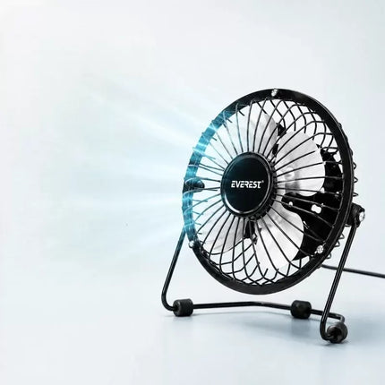 Masaüstü Mini USB Fan - Metal Gövdeli - Ultra Sessiz