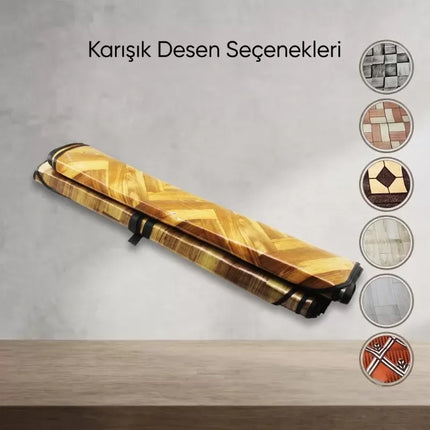Zemin Koruyucu Soba Muşambası - 100x115 cm - Biyeli Kenar