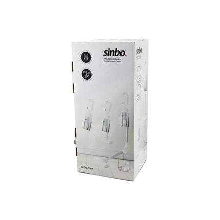 Sinbo Dikey Elektrikli Süpürge - Beyaz - 500W - Ergonomik Tasarım