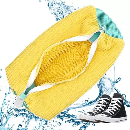 Ayakkabı Yıkama Torbası - Mikrofiber Astarlı - Fermuarlı - Geniş Kullanım Alanı