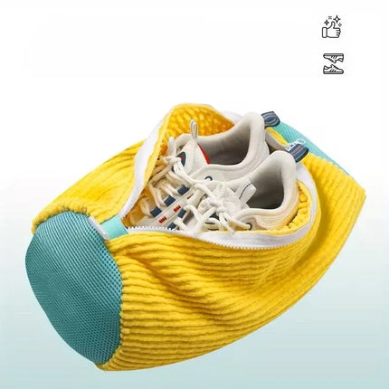 Ayakkabı Yıkama Torbası - Mikrofiber Astarlı - Fermuarlı - Geniş Kullanım Alanı