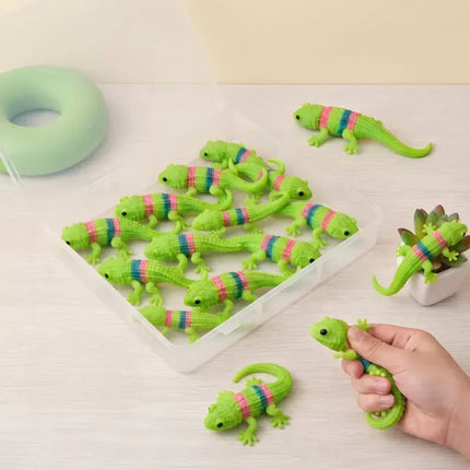 Kertenkele Tasarımlı Squishy - 12'li Paket - Yumuşak Oyuncak
