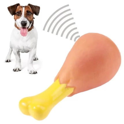 Köpekler İçin Sesli Oyuncak Tavuk Butu