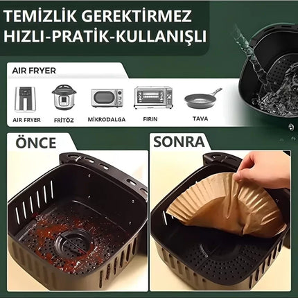 Fritöz Pişirme Kağıdı 50 Adet