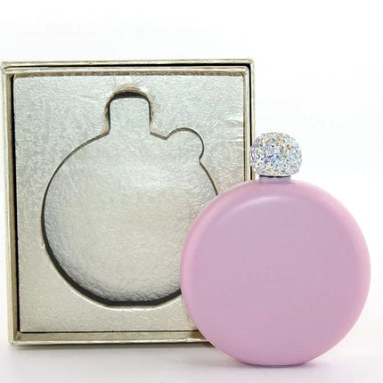 Paslanmaz Çelik Matara 5 Oz Pembe