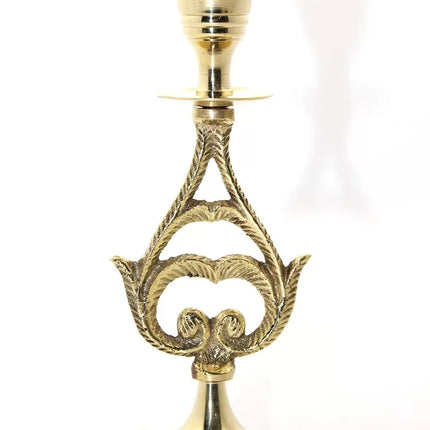 Tekli Pirinç Şamdan Model 6