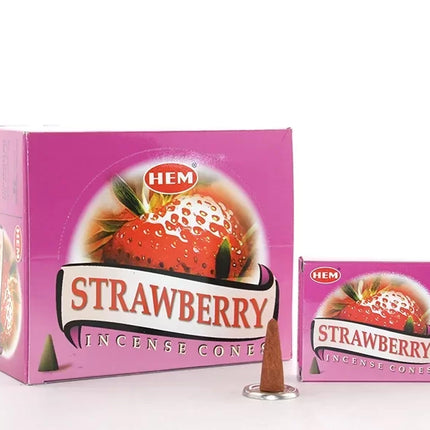 Strawberry Aromalı Konik Tütsü