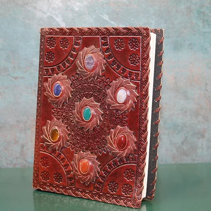 Taşlı Deri Defter Model 10
