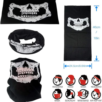 Motorcu Boyunluk Baf Buff Bandana - 25x48 cm Model 7