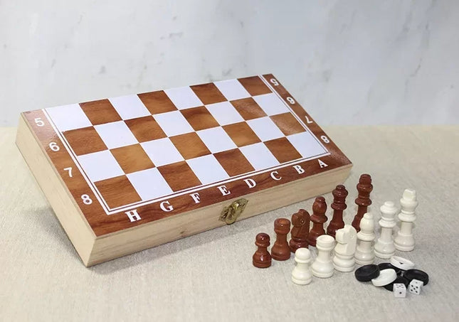 Ahşap Kutulu Satranç Model 2