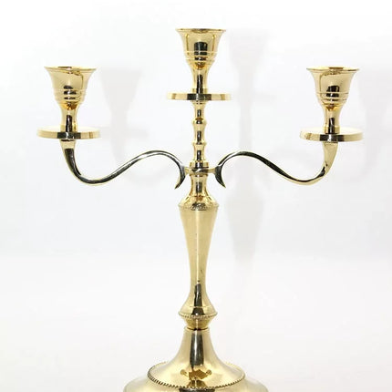Pirinç 3'lü Şamdan Model 1