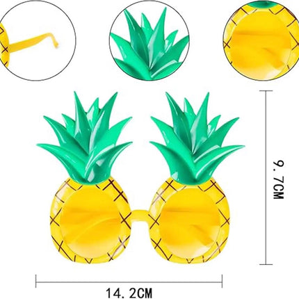 Tropikal Hawaii Ananas Şekilli Parti Gözlüğü