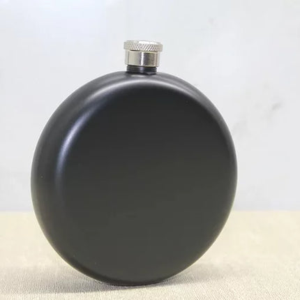 Yuvarlak Tekli Matara 8 Oz Siyah