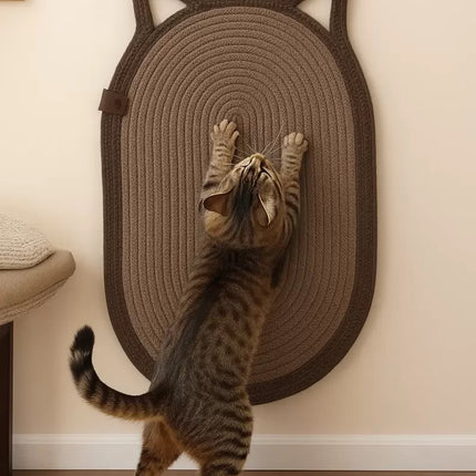 Mikopet Dekoratif Kedi Kulaklı Tırmalama Paspası