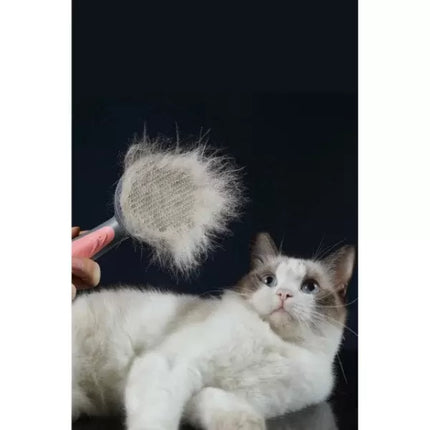 Otomatik Tuşlu Kendini Temizleyen Kedi Köpek Tarağı