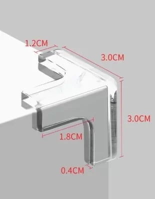 8'li Set Silikon Şeffaf Masa Kenarı Koruma Aparatı