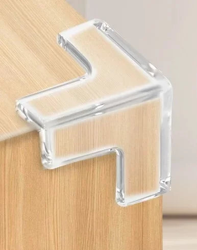 8'li Set Silikon Şeffaf Masa Kenarı Koruma Aparatı