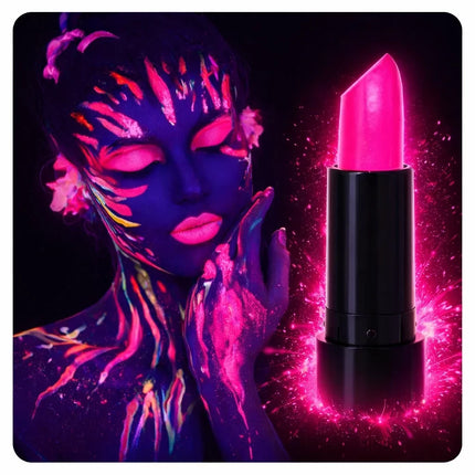 UV Neon Pembe Ruj – Karanlıkta Parlayan Makyaj Boyası