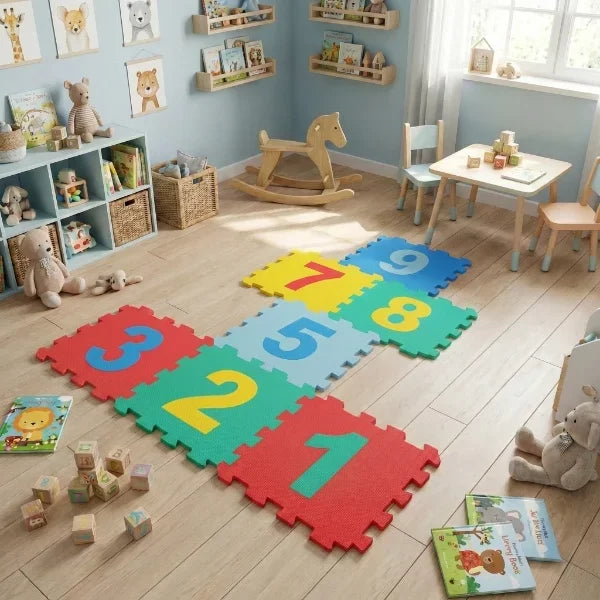 9 Parça Sayılar Puzzle Yer Matı