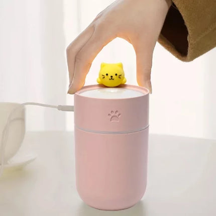 Isınan Kedi Mini USB Sessiz Hava Nemlendiricisi