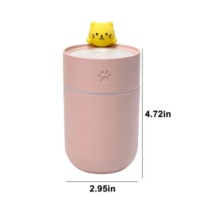 Isınan Kedi Mini USB Sessiz Hava Nemlendiricisi
