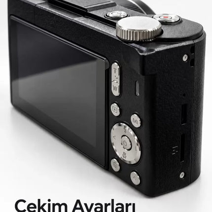 Seyahat ve Günlük Çekimler İçin Katlanabilir Ekranlı Dijital Kamera
