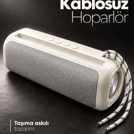 Güçlü Bas Sesli Kablosuz Bluetooth Hoparlör RGB Aydınlatmalı Stereo Müzik Sistemi