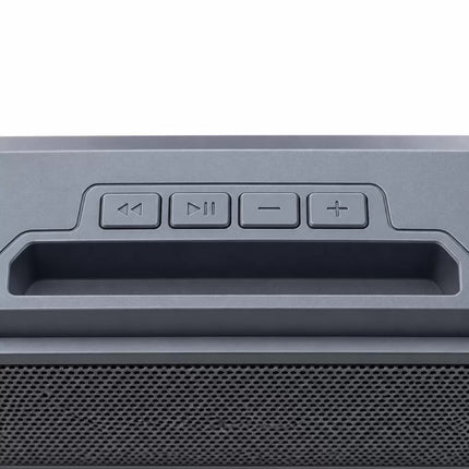 Metal Izgara Ön Yüzeyli Uzun Gövdeli USB Destekli Kablosuz Masaüstü Hoparlör