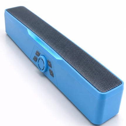 Monitör Altı Kullanıma Uygun RGB Işıklı Bluetooth Soundbar Hoparlör 1500 mAh Mavi