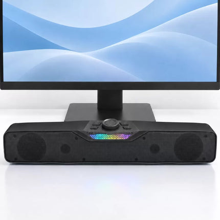 USB Bellek Bataryalı Kablosuz Masaüstü Hoparlör Siyah