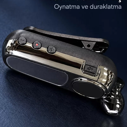 Ses Kontrol Tuşlu Yaka Klipsli Bluetooth Kulaklık