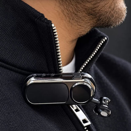 Yaka Klipsli Makaralı Bluetooth Tek Kulaklık