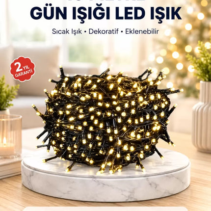 10 Metre LED Işıklı Dekoratif Parti ve Kutlama Aydınlatması