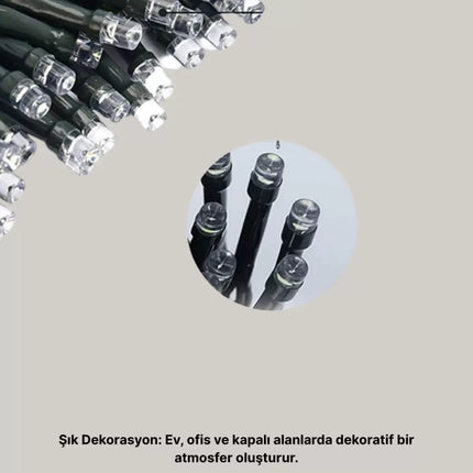 10 Metre LED Işıklı Dekoratif Parti ve Kutlama Aydınlatması